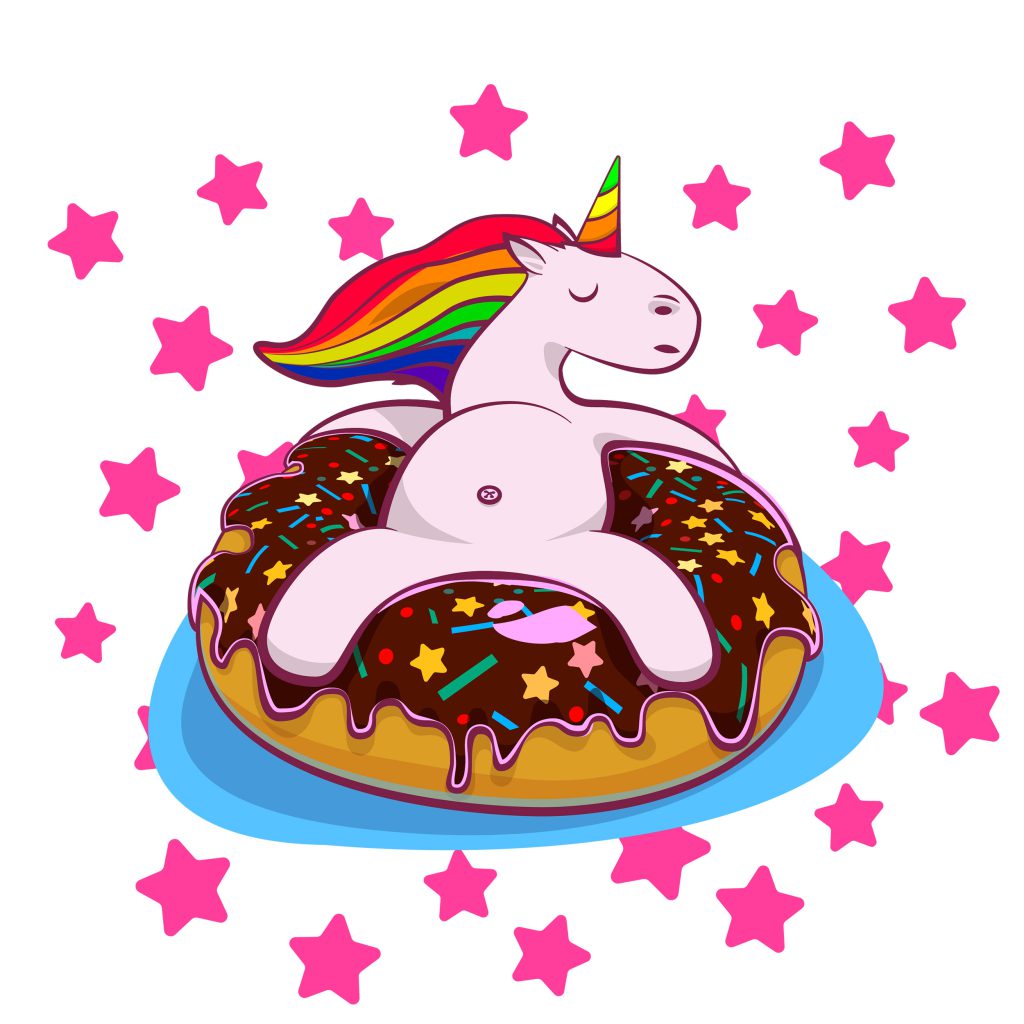 Unicorn with bagel