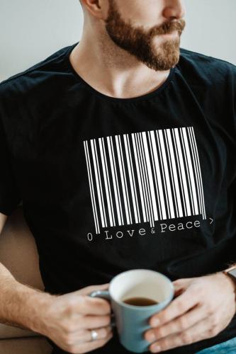 Barcode T-Short Love  Peace