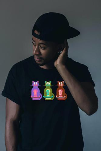 Three colored cat